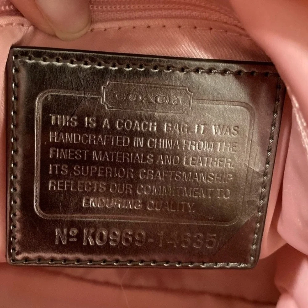 Y2K Coach Poppy Graffiti GIam Hearts Zip Top Tote
